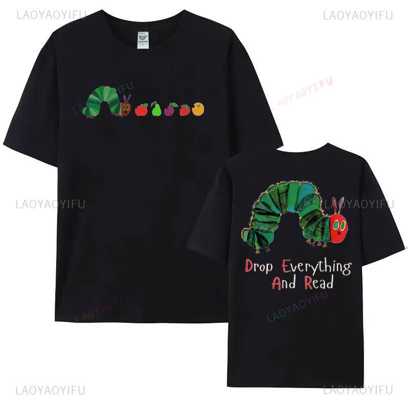 Hungry Caterpillar T-shirt Eat The Rich Graphic T Shirts Very Hungry Caterpillar Shirt Bookish Fan Gift Tees Activist Y2k Tops