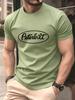 T-shirt in Cotone con Stampa Lettere Peterbilt da Uomo Estive Morbide Oversize Girocollo Manica Corta Top Comodi Abbigliamento Base