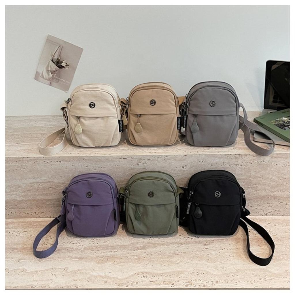 Xeie Thuk Crossbody Bag Women Nylon Multi Compartment Adjustable Strap Daily Commute