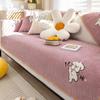 Nordic Cartoon Dog Chenille Sofa Mat Non-slip Sofa Towel Couch Cushion Cover Four Seasons Universal Simplicity Couch Slipcovers