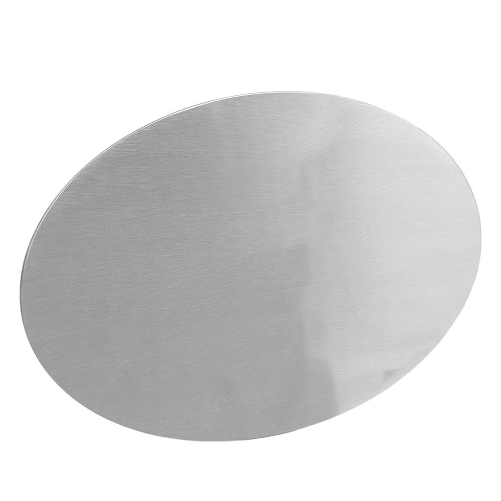 Motorrad Ovales Nummernschild Aluminium 2,5 mm Dicke Gebürstetes Finish Rostfrei Universalnummer