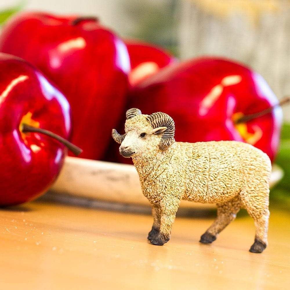 Safari Ltd. Ram Figurine - Lifelike 3.5 Model Figure - Educational Toy for Boys, Girls, and Kids Ages 1+