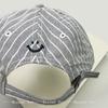 New Men Women Korean Embroidered Letters Striped Baseball Hats Sunshade Personal Versatile Casual Peaked Caps Fashion Travel Ins