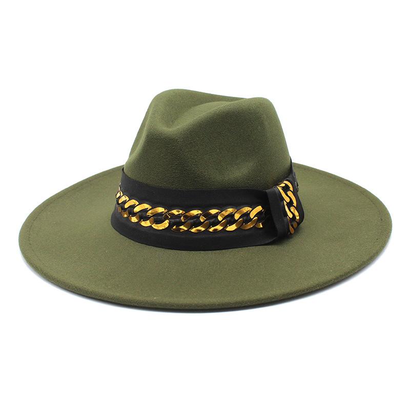 Exotic 9.5Cm Large Brim Top Hat Ethnic Accessories Jazz Hat Cashmere Felt Hat Gentleman And Lady Hat