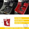 Red Carbon Fiber Whole Interior Stickers For Mazda 3 Axela 2010-2013 Car Accessories Dash Trim Gear Shift Console Cover Molding SW8