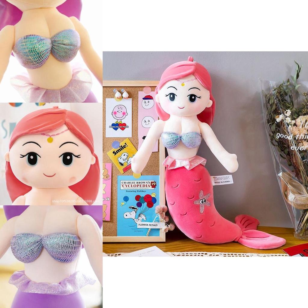 Adorable Mermaid Stuffed Plush Doll Soft Toy Perfect For Girls Birthday Gifts
