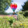 Garden Wind Spinner Balloon Colorful Rotating glitter Rainbow Windmill Pendant Hanging Hot Air Balloon Ornament