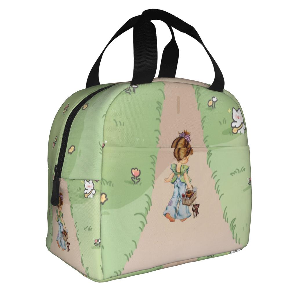 Cartoon S-Sarahs K-Kays Lunch Bag Men Women Kawaii Girl  Cooler Thermal Insulated Lunch Boxes for Adult Office