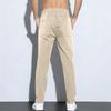 Men's Stretchy, Quick-drying Athletic Pants With Drawstring Waist, Casual Long Trousers, And Six Pocket Design, Suitable For Hiking.