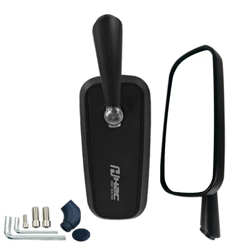 

Motorcycle Rearview Mirror Aluminum Alloy with 360 Degree Rotation Adjustable Design for Easy tallation on Most Bikes білий
