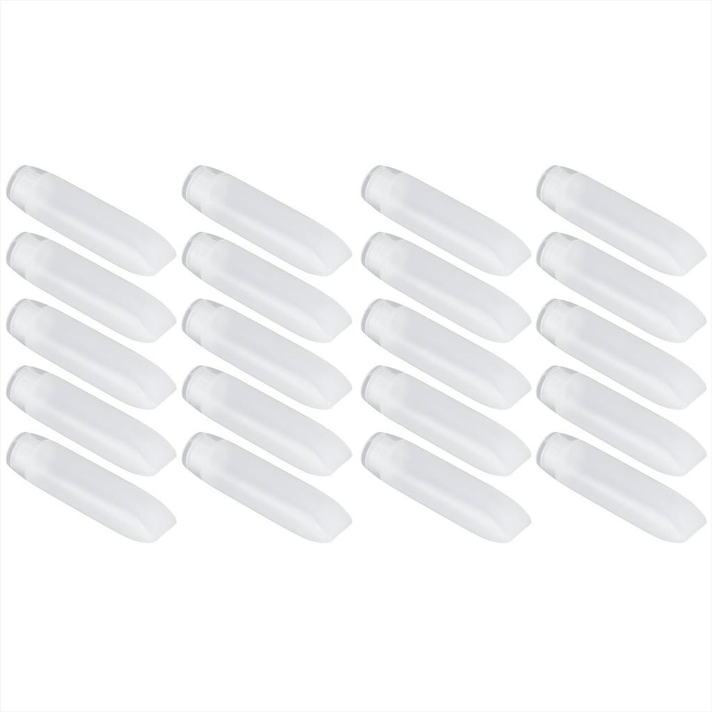 20Pcs Empty Cosmetic Tube Leakproof Refillable Shampoo Container Facial Cleanser Squeeze Bottle30ml