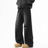 Retro Ripped Jeans Men's Spring New Loose Wide-leg Casual Trousers Men's Straight Trousers