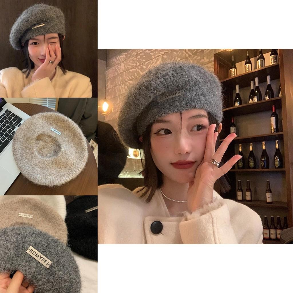 Stylish Wool Beret For Women Winter Warmth Elegant Design Large Head Fit