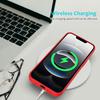 (iPhone 16e, Red) For iPhone 16e Case Drop Proof Liquid Silicone Soft Lining Back Phone Cover