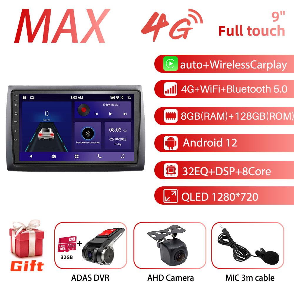Android Car Radio 9 inch for Fiat Stilo 2010 GPS 2din 4G LTE Multimedia Video Player Head Unit Radio Stereo Wireless Carplay