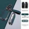 Zinc Alloy Leather Car Key Case Fob Cover For KIA Sportage R Stinger GT Sorento Ceed CD Cerato Forte SELTOS 2019 Accessories