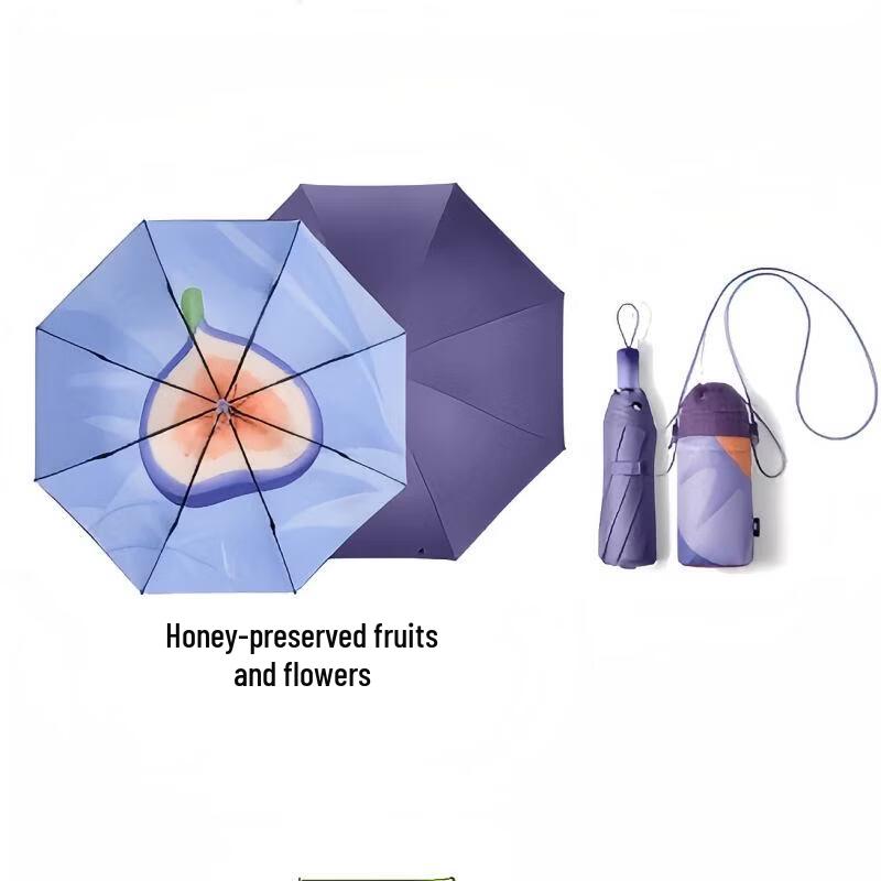 Beneunder Triple-Fold UV Protection Sun & Rain Umbrella