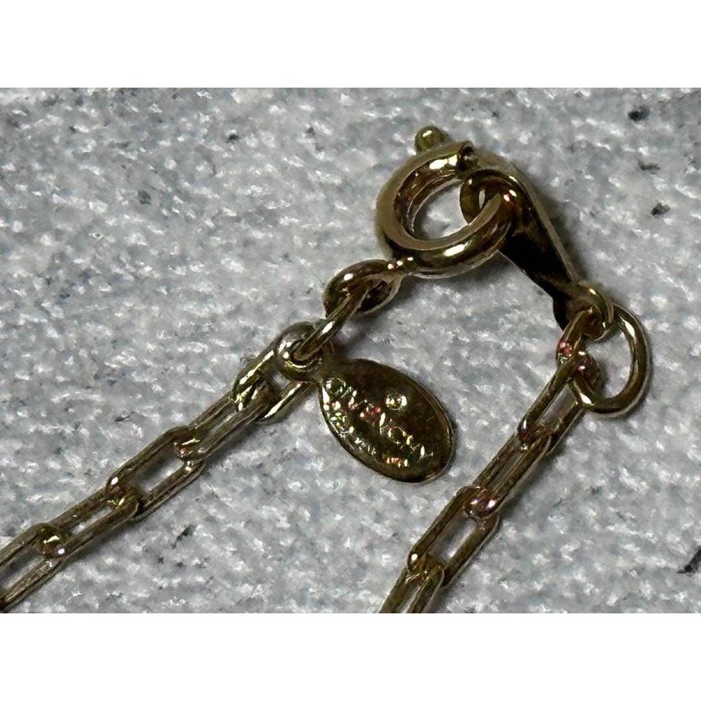 Used GIVENCHY G Logo Necklace Gold Color [269]