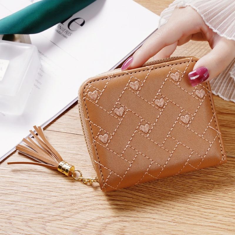 2023 Korean Version Mini Wallet Cute Embroidered Coin Purse For Students