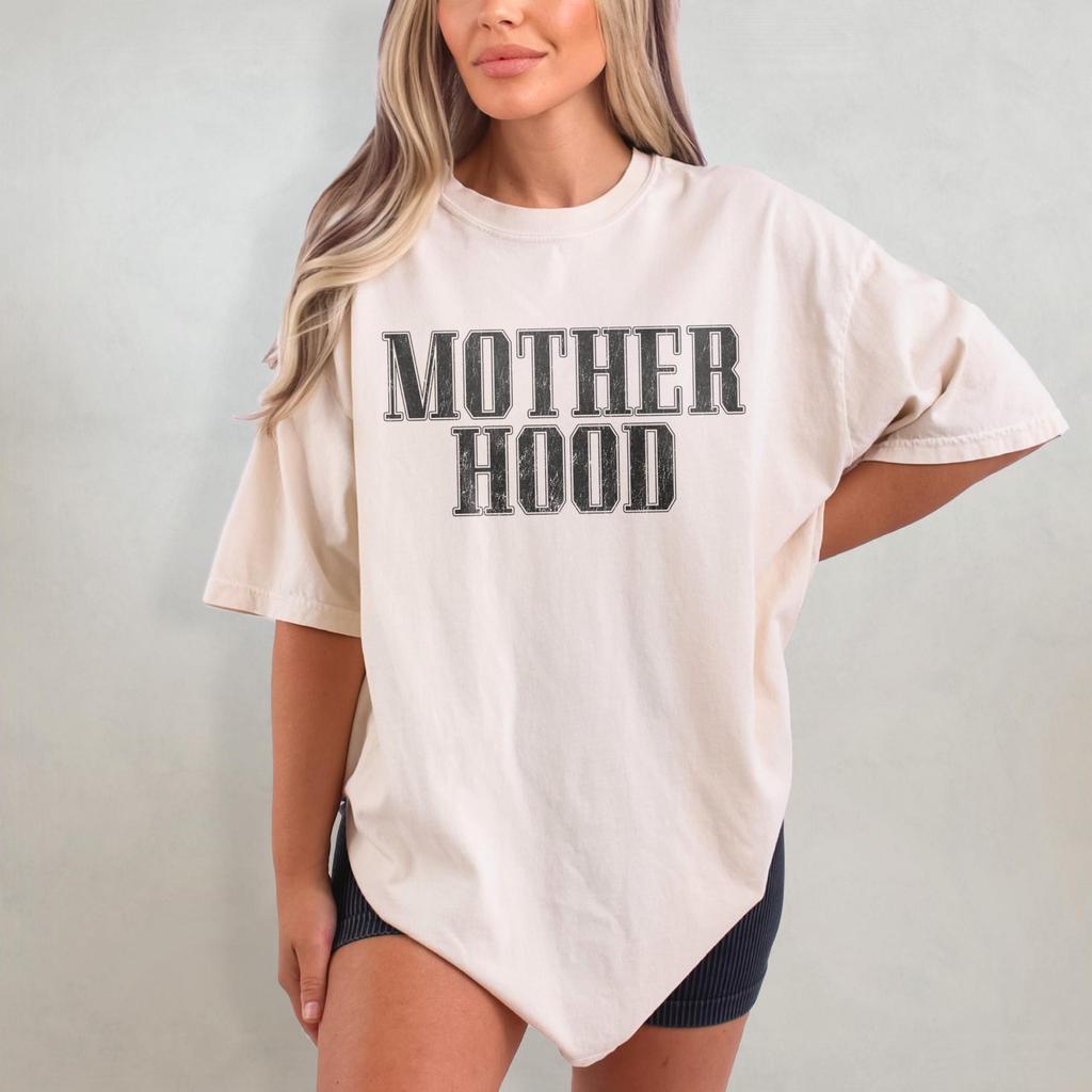 Kapuzenpullover für Mütter, Komfortfarben T-Shirt für Mutterschaft, Geschenk für Mütter, Übergroßes Mama-Shirt, Große Größen Vintage Mama T-Shirt, Cool Mom Club
