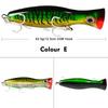 Topwater Trolling Artificial Hard Baits Crankbait Big Popper Fishing Lures Baits with Hook for Trout Fishing Tackle