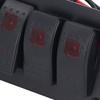 6 Gang Rocker   Panel LED Backlit On Off   Waterproof Circuit   for Car RV Bus Marine Boat ATV UTV