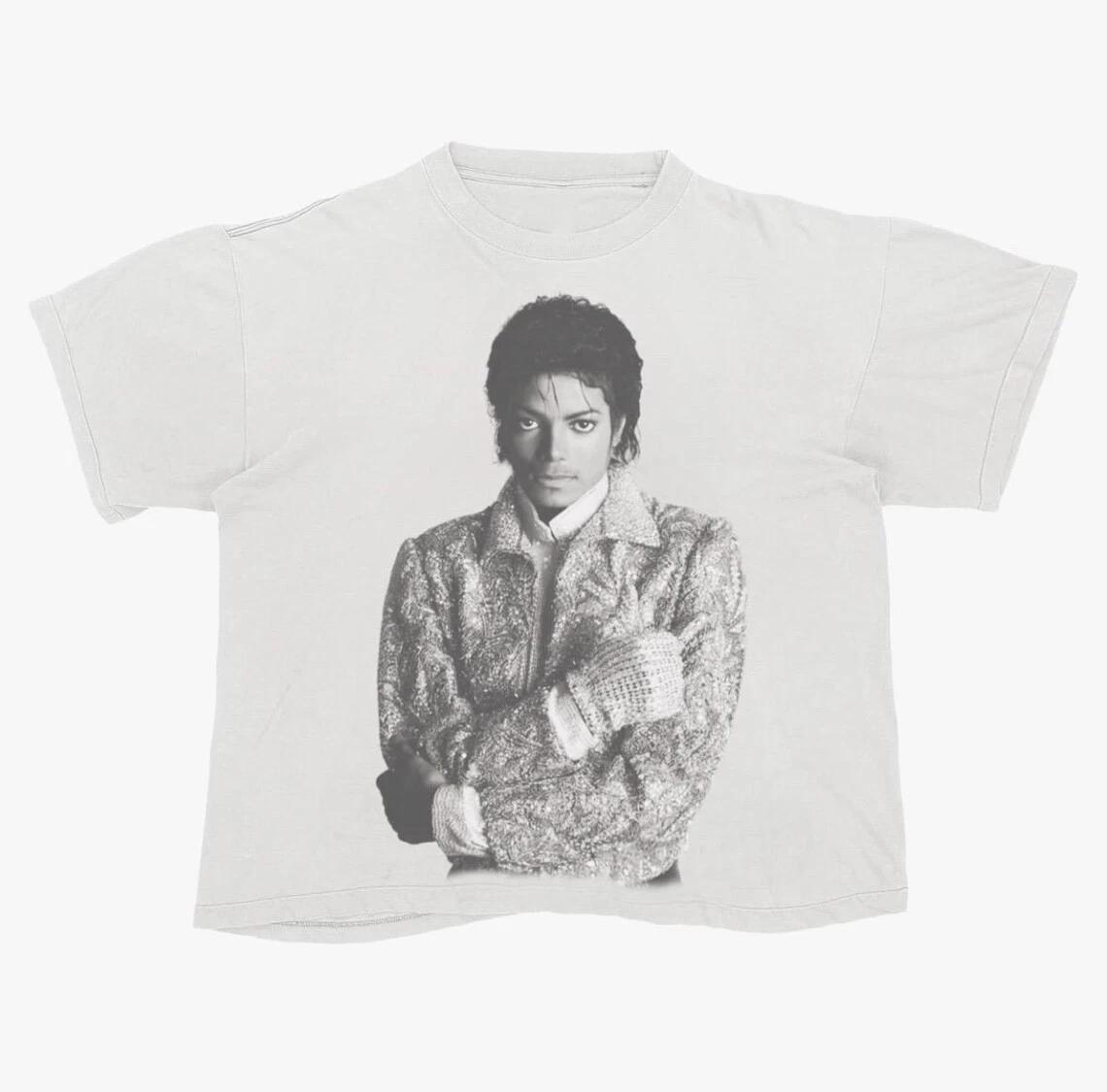 Футболка Майкла Джексона, Унисекс Графическая Футболка Y2K L