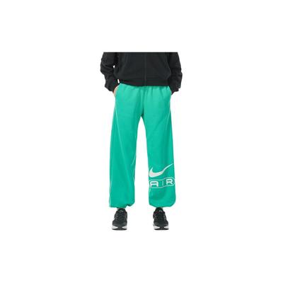 Letter Logo Print Cuffed Knit Sports Pants Women Pants Green FN1903-363