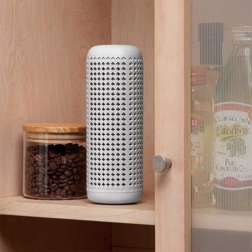 Compact Reusable Dehumidifier No Disposal Suitable for Shoe Boxes and Retro Ash White Toffy HW-DH1 - Reusable, Eco-friendly, Water/Waste Required,