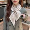 Knitted Scarf for Women Autumn and Winter New Neck Scarf Small Neck Scarf Thickened Warm Houndstooth Scarf