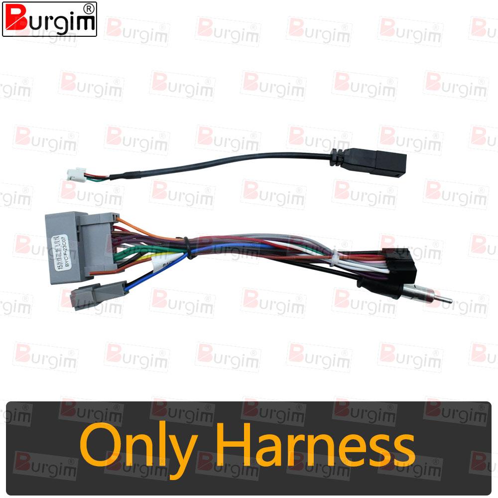 

Car Radio Fascia Frame For Honda CR-Z 1 CRZ 2010-2016 9 inch 2DIN Stereo Panel Wire Harness connector Power Cord Cable Adapter Only cable