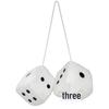 Custom 3D Square Dice Plush Toy with Logo for Car Pendant
