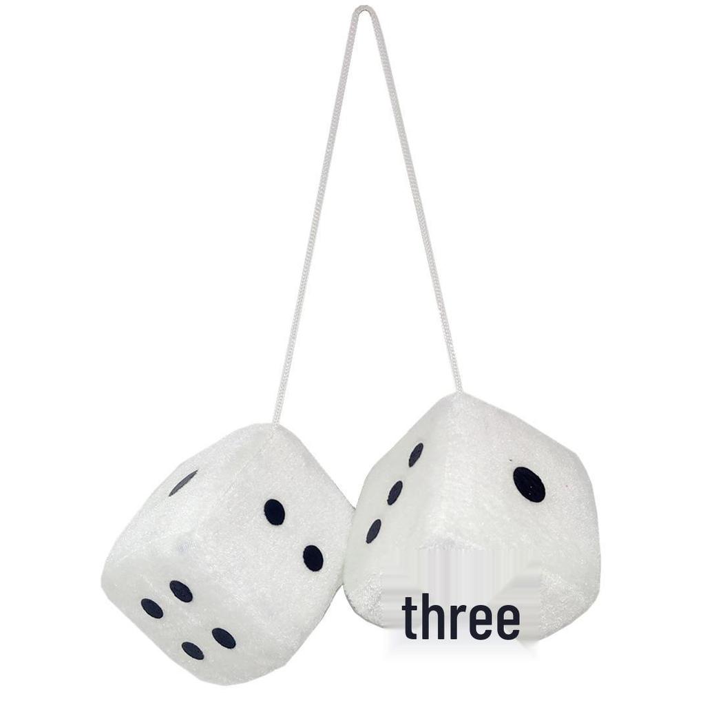 Custom 3D Square Dice Plush Toy with Logo for Car Pendant