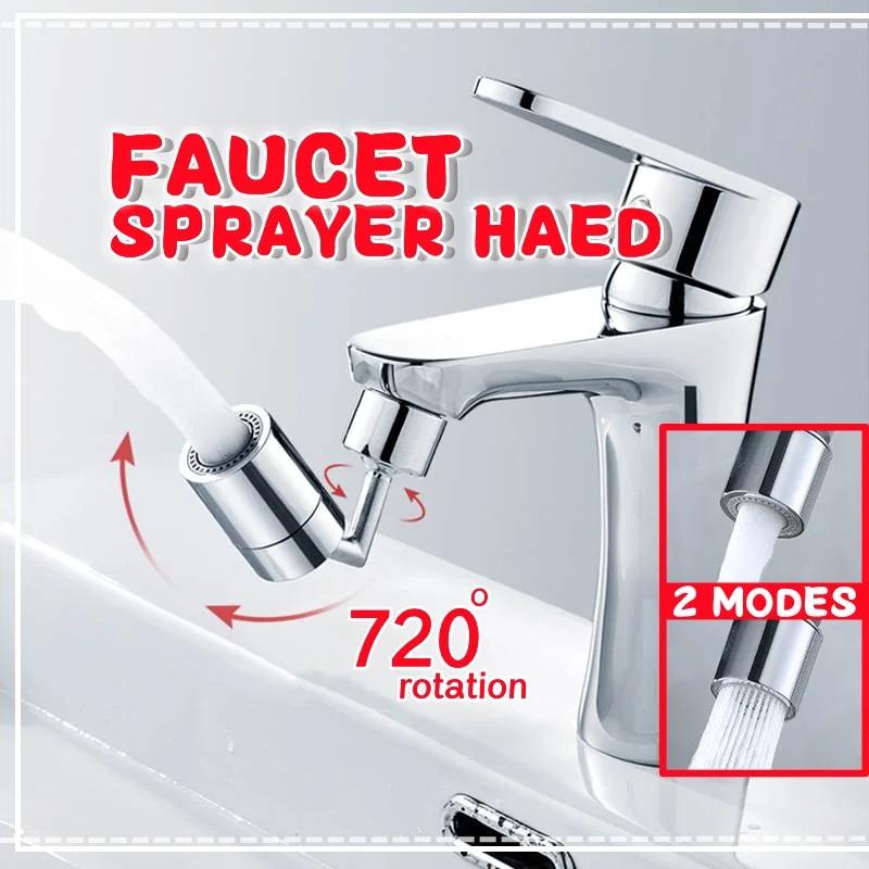 720° Rotation Faucet Extender Universal Splash-proof Saving Faucet Sprayer Head Bathroom Kitchen Extender Adapter