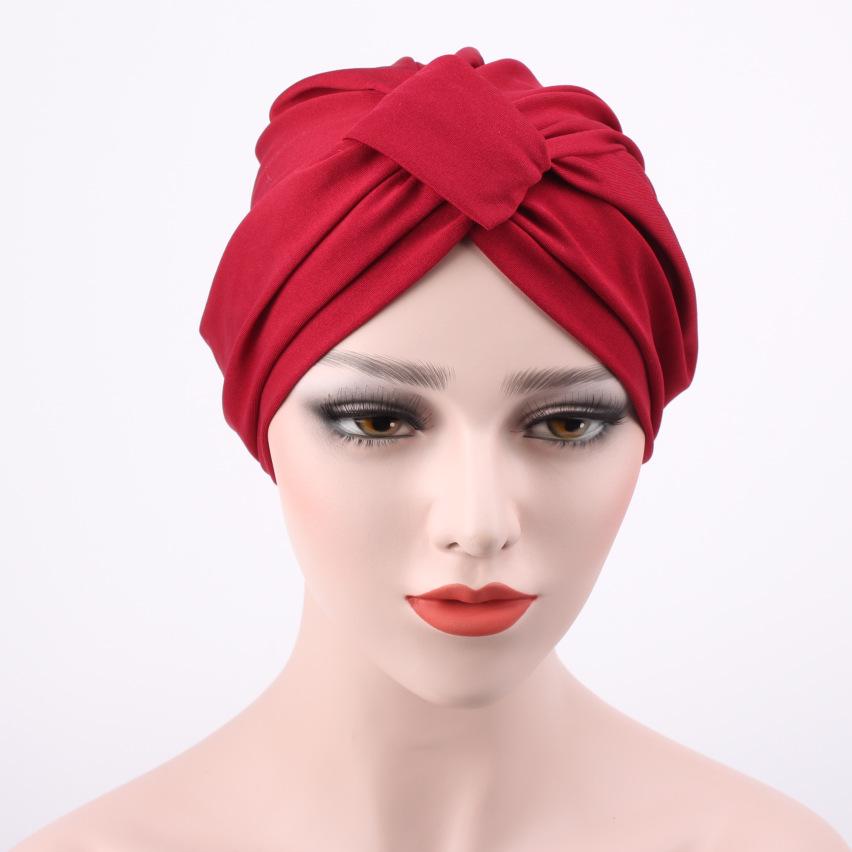 

Унисекс однотонный головной платок: Защита ушей и шапка-пуловер для йоги Adjustable вино красного