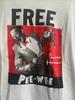 FREE PEE WEE HERMAN Cotton White All Size Men Women Shirt TRENDING