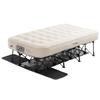 Luftmatratze mit Rahmen & Pumpe 1 Person Aufblasbares Campingbett 136 kg