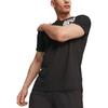Puma Letter Print Fitted Crew Neck Short Sleeve T-Shirt Men Tops Black 524656-01
