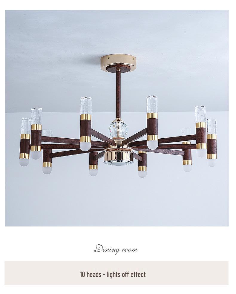 French Retro Branch Chandelier: Chinese Style Living Room & Hall Main Light for High-End, Horizontal Zhongshan Home Decor.