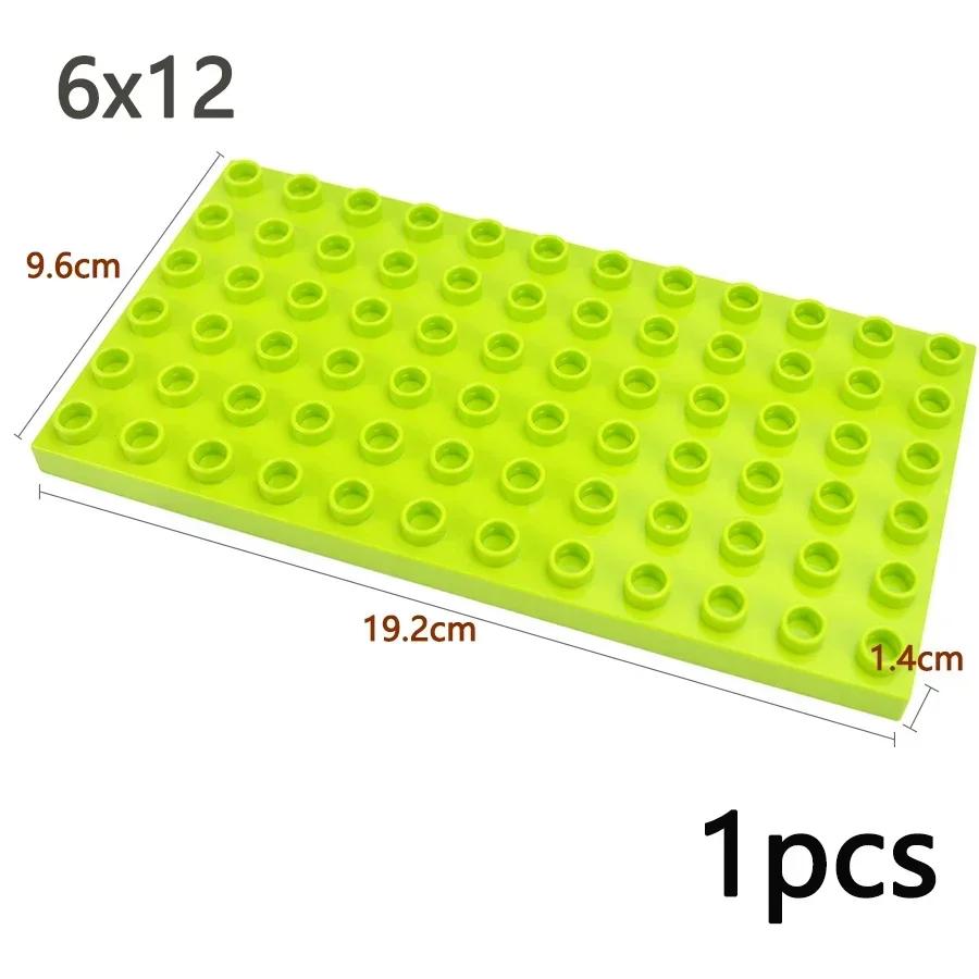 Double Sided Plate Creative Large Particle Double Floors Building Block BasePlate DIY Bricks Compatible Big Size Kid Toy Duploes