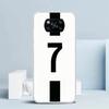 FootBall SuperStar Number C 7 10 Phone Case For Xiaomi Poco F7 Ultra X5 X6 X7 Pro M7 Redmi 15C 15 13C 13 12C 12 10C 10 10A 9 9C