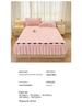 A-Grade Crinkled Double-Layer Bed Skirt & Cover: Non-Slip, Machine-Washable Mattress Protector