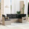 VidaXL Garden Lounge Set with Cushions 5 Pcs, Patio Sofas, Patio Furniture Set, Outdoor Furniture, Grey 3220171