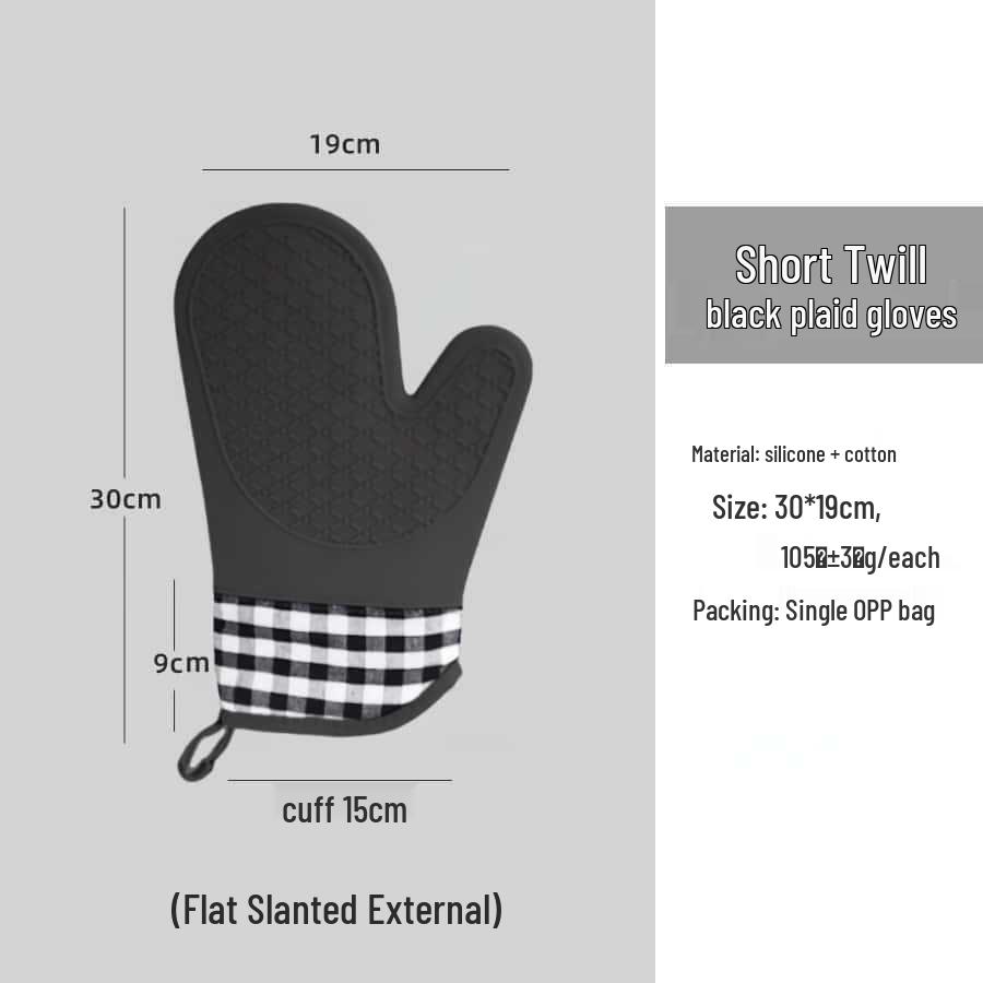 Silicone Heat-Resistant Anti-Scald Oven Gloves for Baking and Cooking
