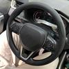 Leather Round Car Steering Wheel Cover Flat-Bottom Breathable Comfortable Feel Steering Wheel Cover D-type Steering Accessories