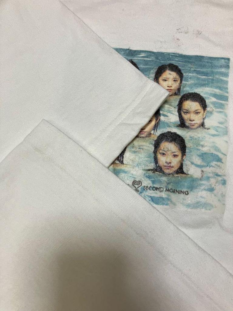 [USED] Morning Musume. First Generation T-shirt White Tsunku Asayan Ninety-Nine Rare