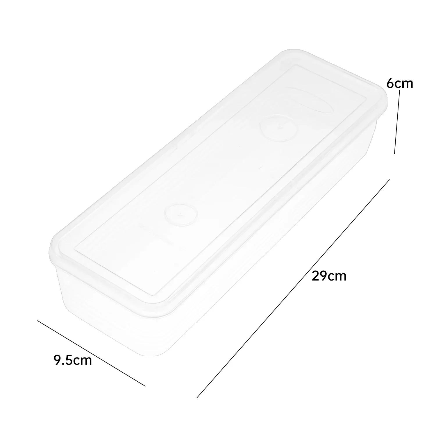

1/5pcs Fresh Box Refrigerator Storage Boxes Scallions Food Container with Lid Food Cold Container Kitchen Sealed Storage Box 1PC прозрачный