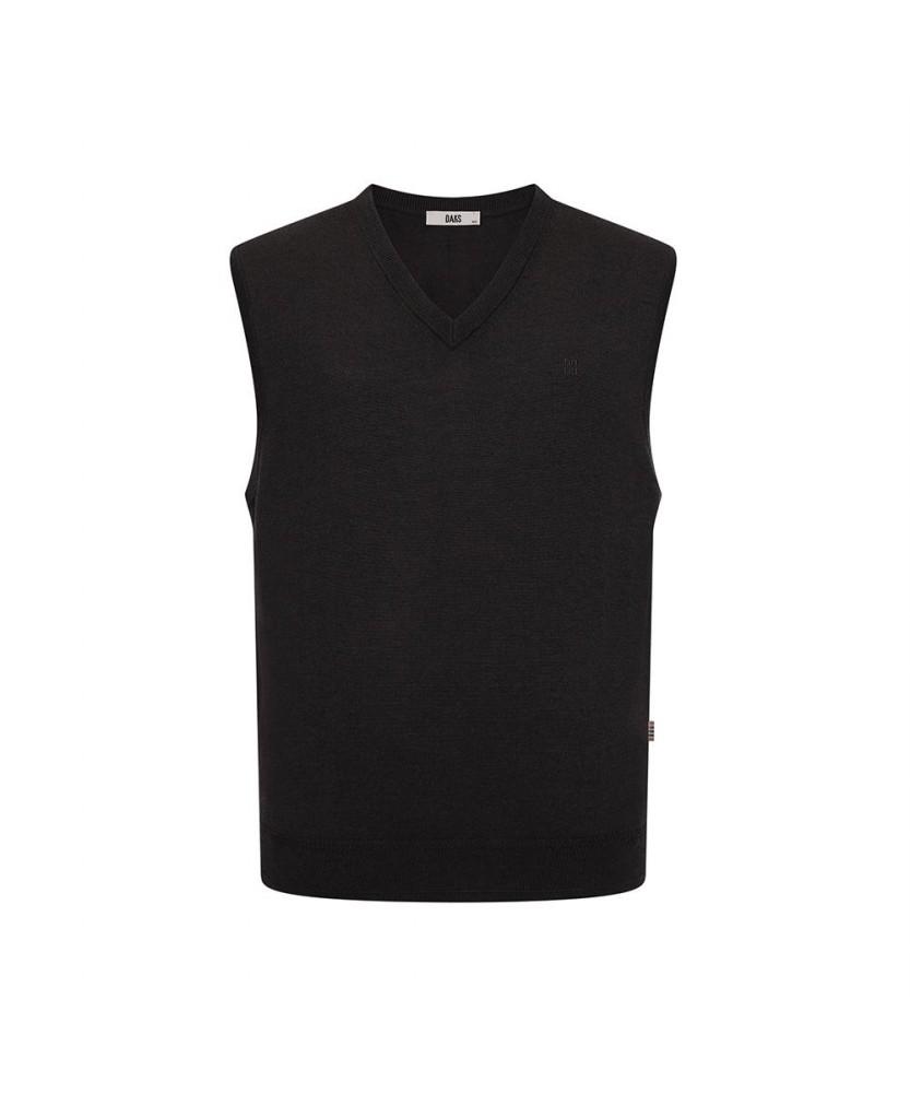 Daks Shirts 100% Wool Washable Vest Regular Fit Brown_Dma1Swve150W1