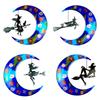 Diy Crystal Epoxy Mold Wall Decor Pendant Jewelry Mold Hanging Pendant Decoration Witch Moon Mirror Silicone Mold