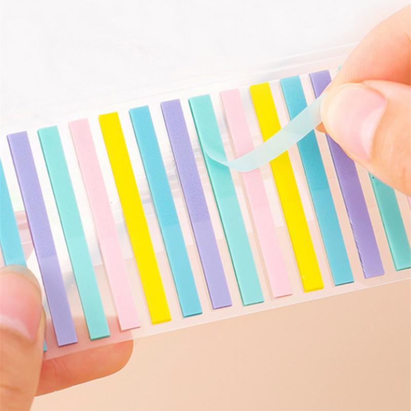 Translucent Notes Sticker Book Stamping Book Scrapbooking Flag Sticker Colorful Memo Sticker Self Adhesive Index Tab Reading Aid